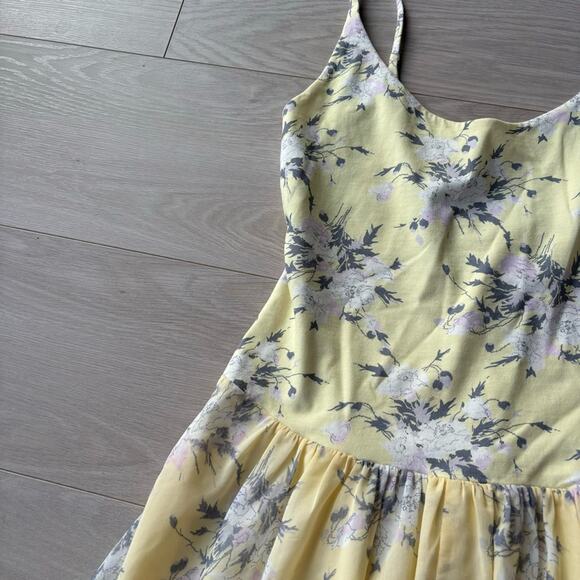 Rebecca Taylor Lemon Rose Jersey Midi Dress - Picture 7 of 8